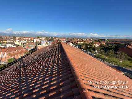 Il tetto visto dal drone